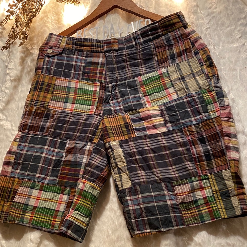 Ralph Lauren•Men’s shorts •patched plaid• 32